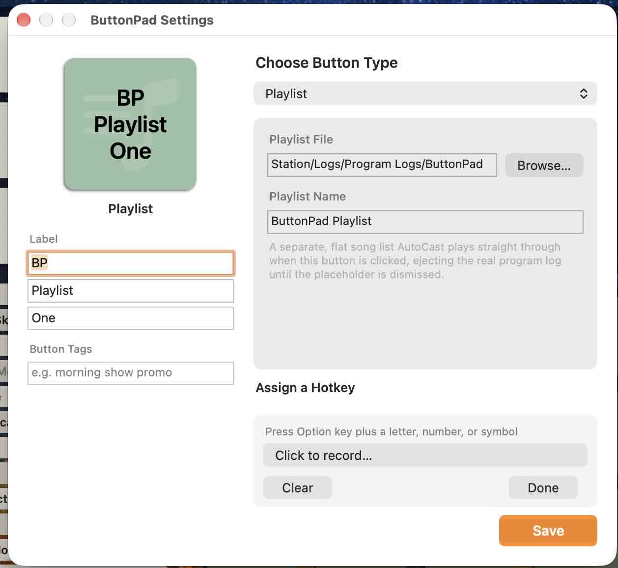 AutoCast's new Playlist Button on the ButtonPad