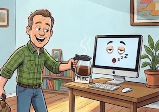 A Mac staying awake and on the air around the clock