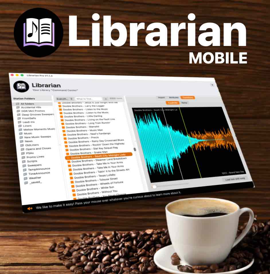 Librarian Mobile — remote music library management for radio