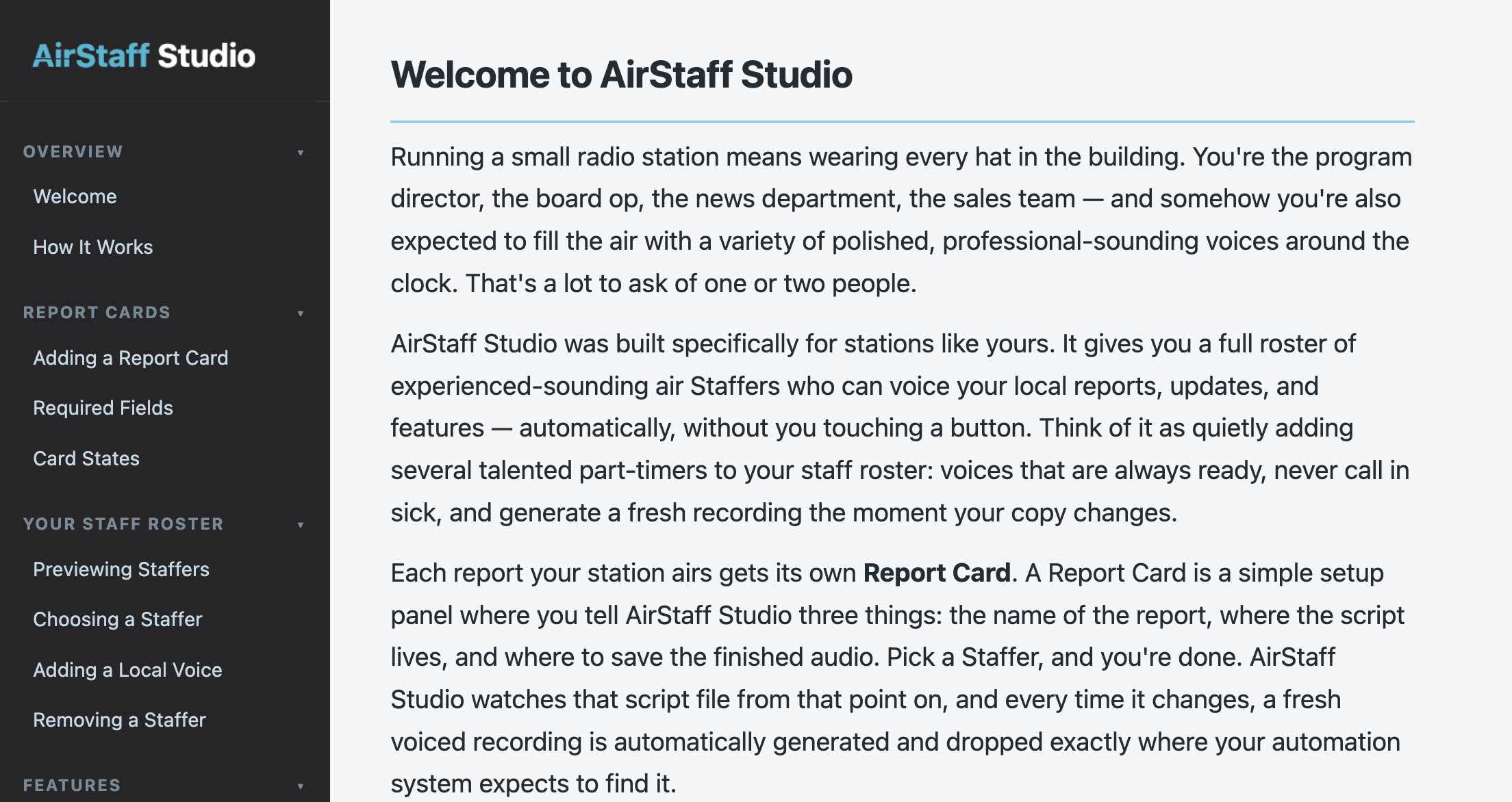 AirStaff Studio Documentation