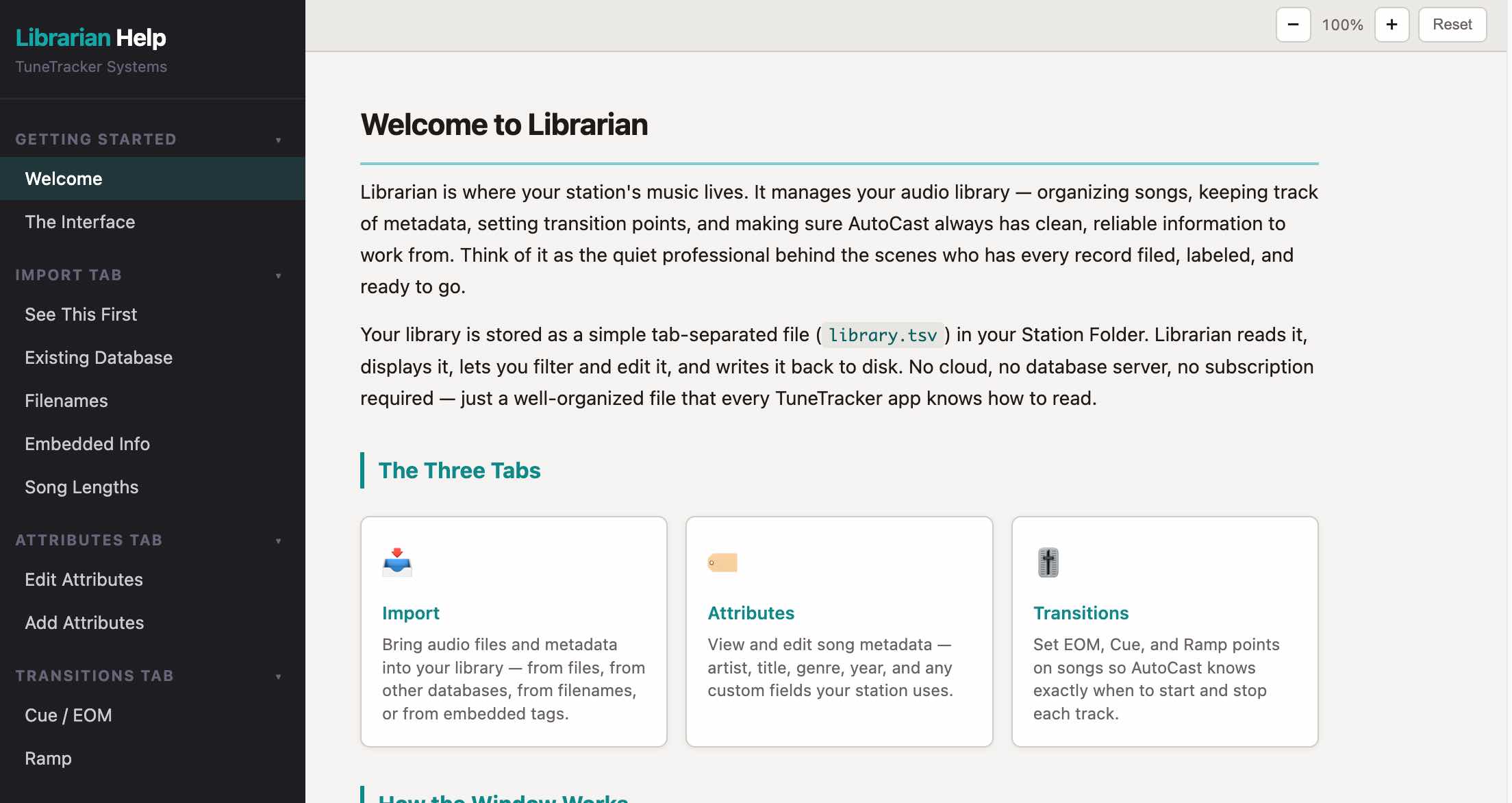 Librarian Documentation
